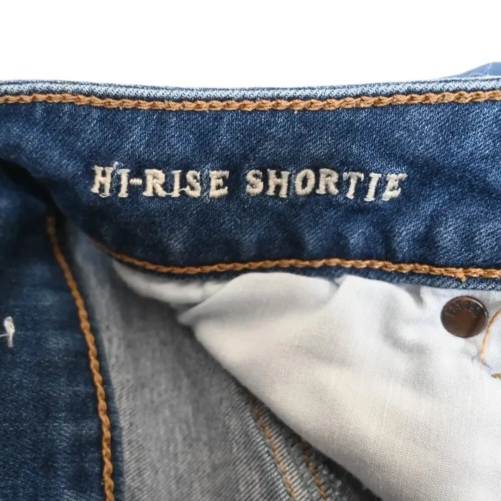 American Eagle Women's 6 Hi-Rise Shortie Denim Jean Shorts